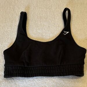 Gymshark Black cropped top size small